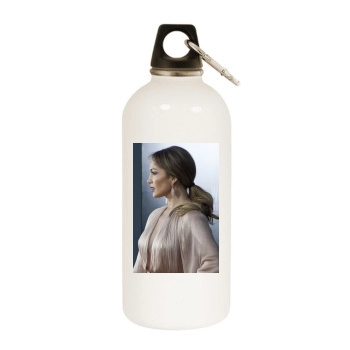 Jennifer Lopez White Water Bottle With Carabiner