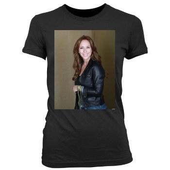 Jennifer Love Hewitt Women's Junior Cut Crewneck T-Shirt