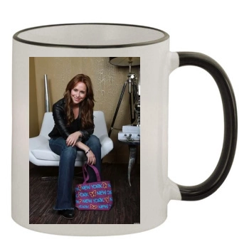 Jennifer Love Hewitt 11oz Colored Rim & Handle Mug