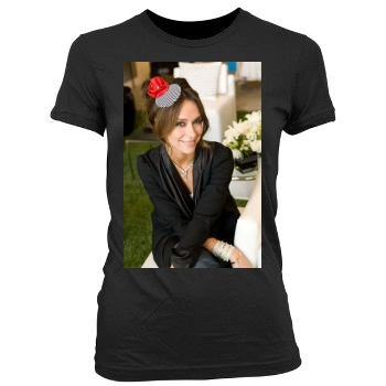 Jennifer Love Hewitt Women's Junior Cut Crewneck T-Shirt