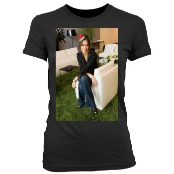 Jennifer Love Hewitt Women's Junior Cut Crewneck T-Shirt