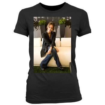 Jennifer Love Hewitt Women's Junior Cut Crewneck T-Shirt