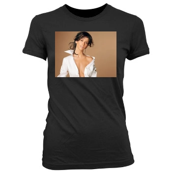 Jennifer Love Hewitt Women's Junior Cut Crewneck T-Shirt