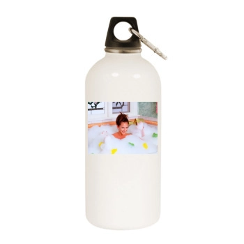 Jennifer Love Hewitt White Water Bottle With Carabiner