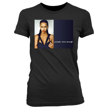 Jennifer Love Hewitt Women's Junior Cut Crewneck T-Shirt