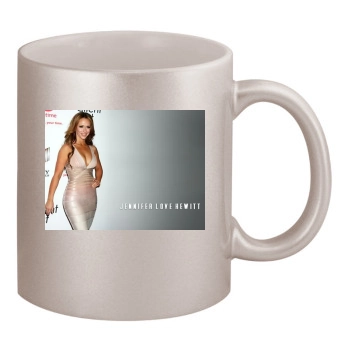 Jennifer Love Hewitt 11oz Metallic Silver Mug