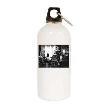 Jennifer Love Hewitt White Water Bottle With Carabiner