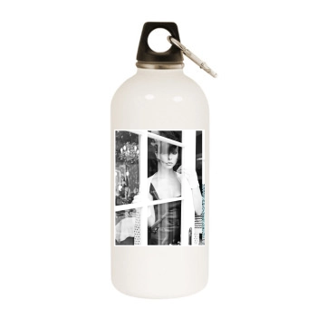 Jennifer Love Hewitt White Water Bottle With Carabiner