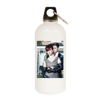 Jennifer Love Hewitt White Water Bottle With Carabiner