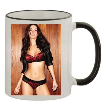 Jennifer Metcalfe 11oz Colored Rim & Handle Mug