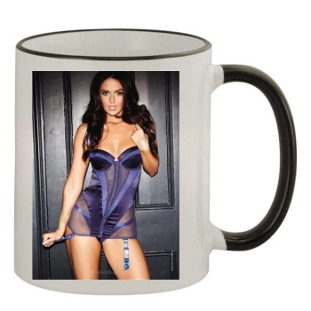 Jennifer Metcalfe 11oz Colored Rim & Handle Mug