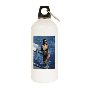 Jennifer Metcalfe White Water Bottle With Carabiner