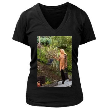 Jenny McCarthy Women's Deep V-Neck TShirt