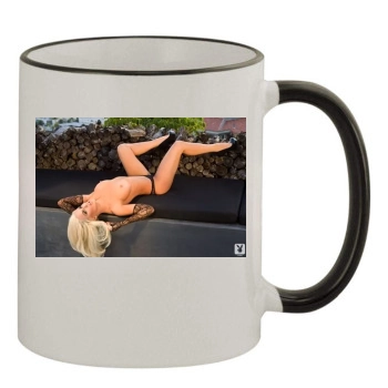 Jenny McCarthy 11oz Colored Rim & Handle Mug