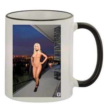 Jenny McCarthy 11oz Colored Rim & Handle Mug