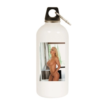 Jenny McCarthy White Water Bottle With Carabiner