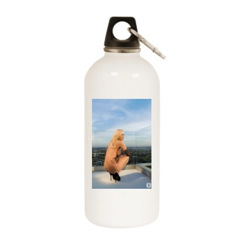 Jenny McCarthy White Water Bottle With Carabiner