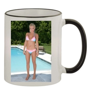 Jenny McCarthy 11oz Colored Rim & Handle Mug