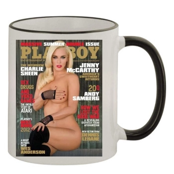 Jenny McCarthy 11oz Colored Rim & Handle Mug