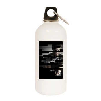 Jeremy Renner White Water Bottle With Carabiner