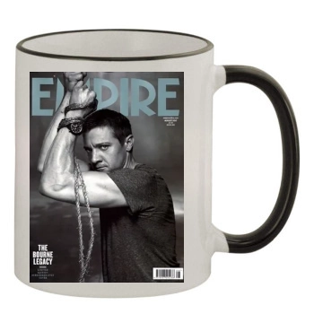 Jeremy Renner 11oz Colored Rim & Handle Mug