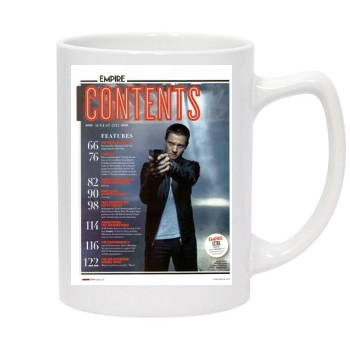 Jeremy Renner 14oz White Statesman Mug