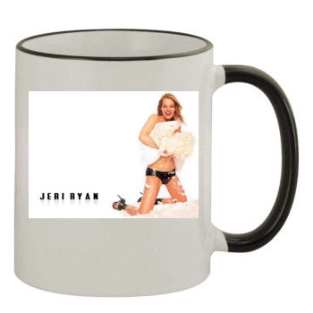 Jeri Ryan 11oz Colored Rim & Handle Mug