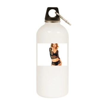 Jeri Ryan White Water Bottle With Carabiner