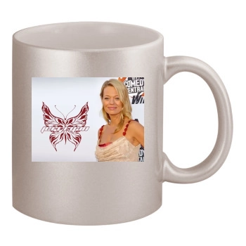 Jeri Ryan 11oz Metallic Silver Mug