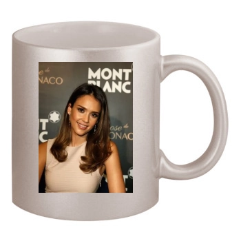 Jessica Alba 11oz Metallic Silver Mug