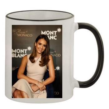 Jessica Alba 11oz Colored Rim & Handle Mug