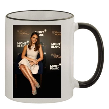 Jessica Alba 11oz Colored Rim & Handle Mug