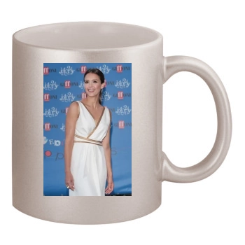 Jessica Alba 11oz Metallic Silver Mug