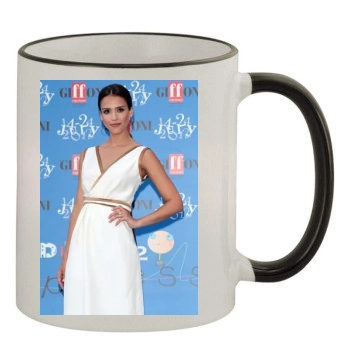 Jessica Alba 11oz Colored Rim & Handle Mug