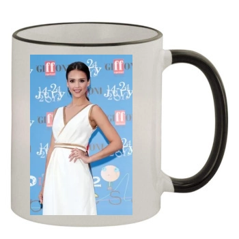 Jessica Alba 11oz Colored Rim & Handle Mug