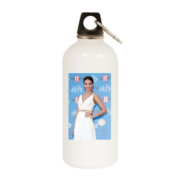 Jessica Alba White Water Bottle With Carabiner