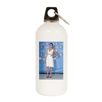 Jessica Alba White Water Bottle With Carabiner