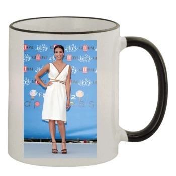 Jessica Alba 11oz Colored Rim & Handle Mug