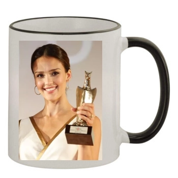 Jessica Alba 11oz Colored Rim & Handle Mug