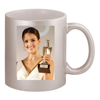 Jessica Alba 11oz Metallic Silver Mug