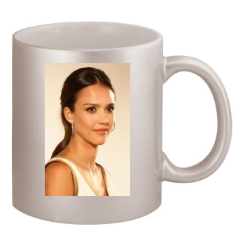 Jessica Alba 11oz Metallic Silver Mug