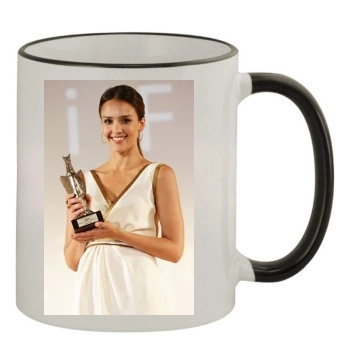 Jessica Alba 11oz Colored Rim & Handle Mug