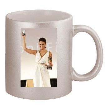 Jessica Alba 11oz Metallic Silver Mug