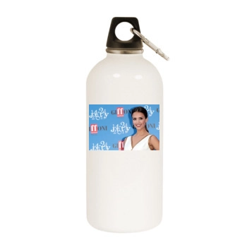 Jessica Alba White Water Bottle With Carabiner