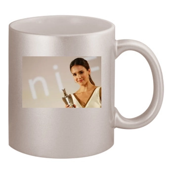 Jessica Alba 11oz Metallic Silver Mug