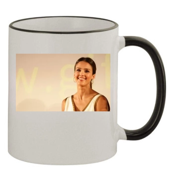 Jessica Alba 11oz Colored Rim & Handle Mug