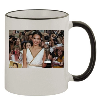 Jessica Alba 11oz Colored Rim & Handle Mug