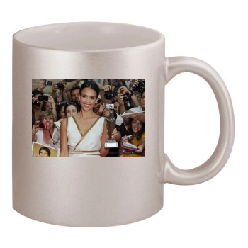 Jessica Alba 11oz Metallic Silver Mug