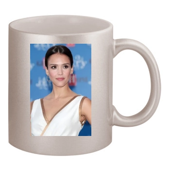 Jessica Alba 11oz Metallic Silver Mug