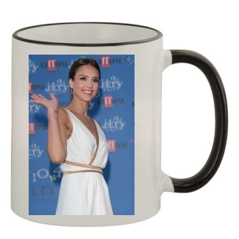 Jessica Alba 11oz Colored Rim & Handle Mug